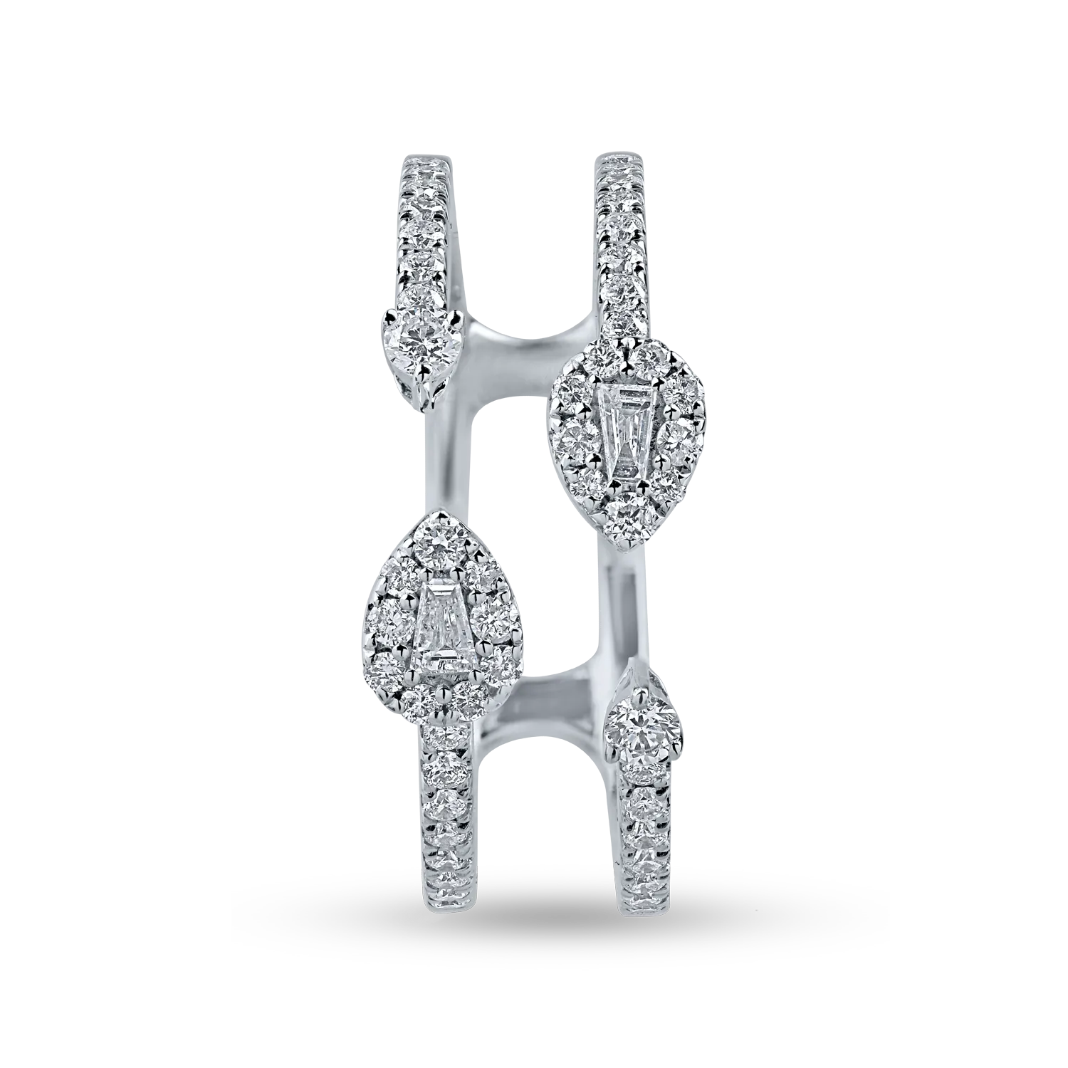 Inel din aur alb cu diamante de 0.51ct