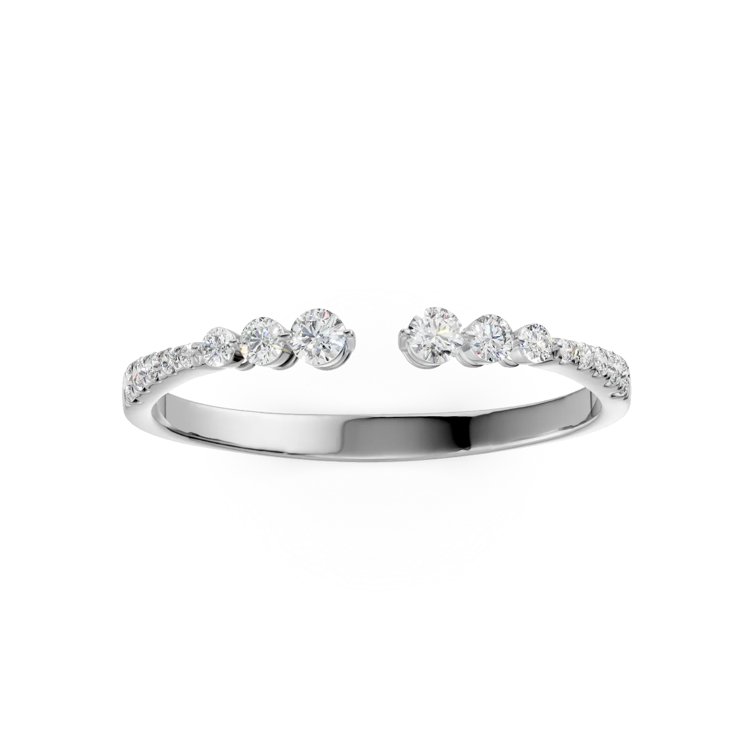 White gold ring with 0.2ct diamonds