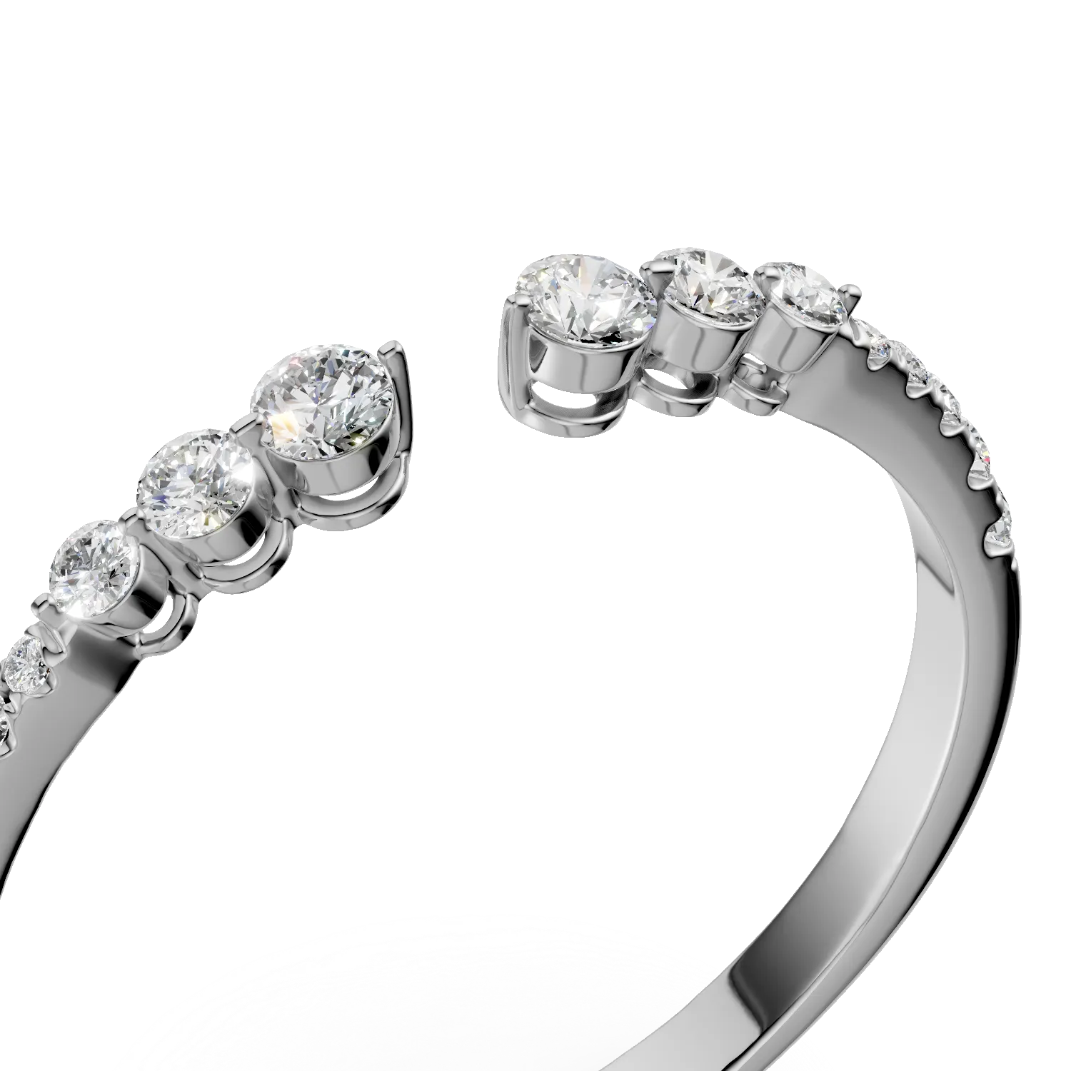 White gold ring with 0.2ct diamonds