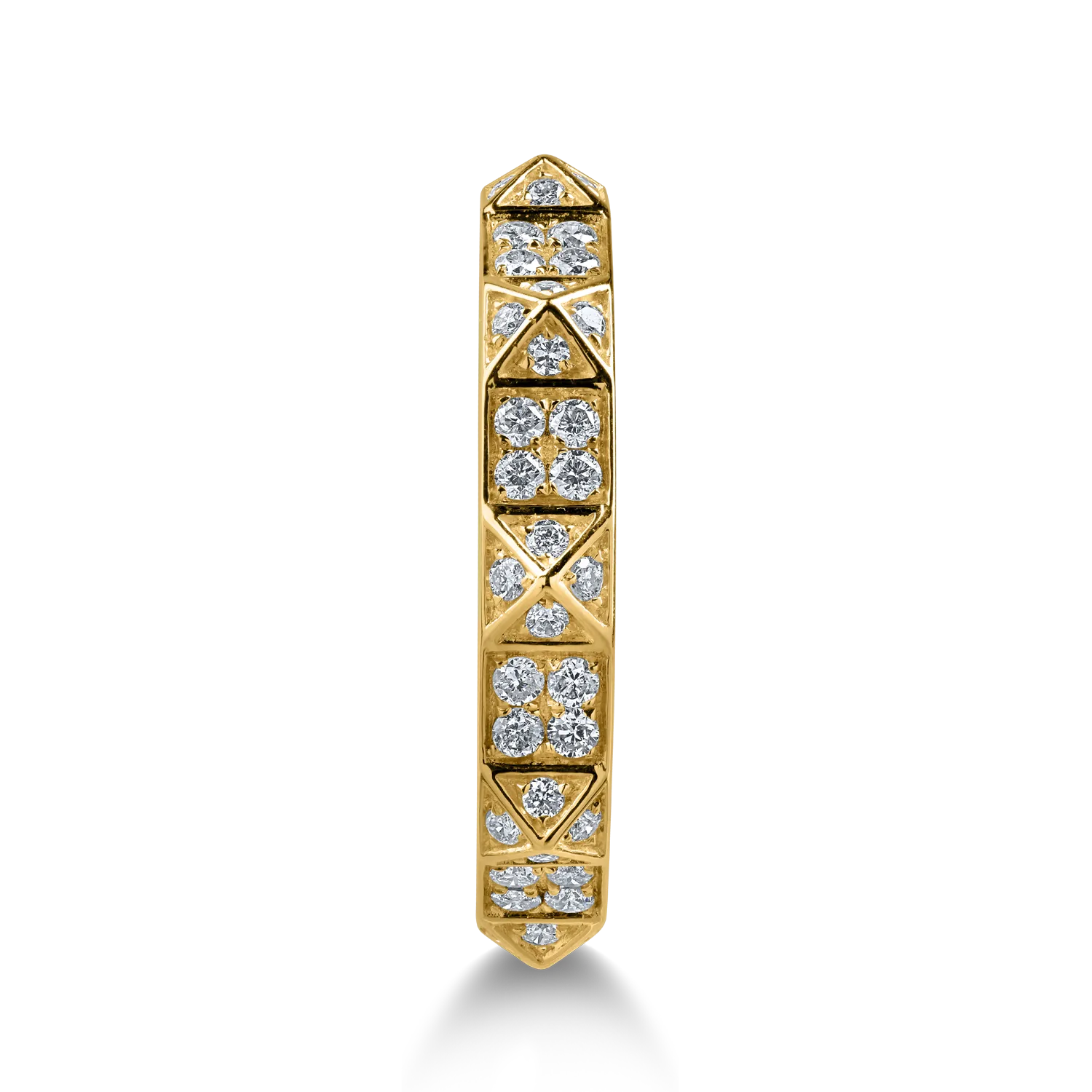 Inel din aur galben cu diamante de 0.33ct - imagine 2