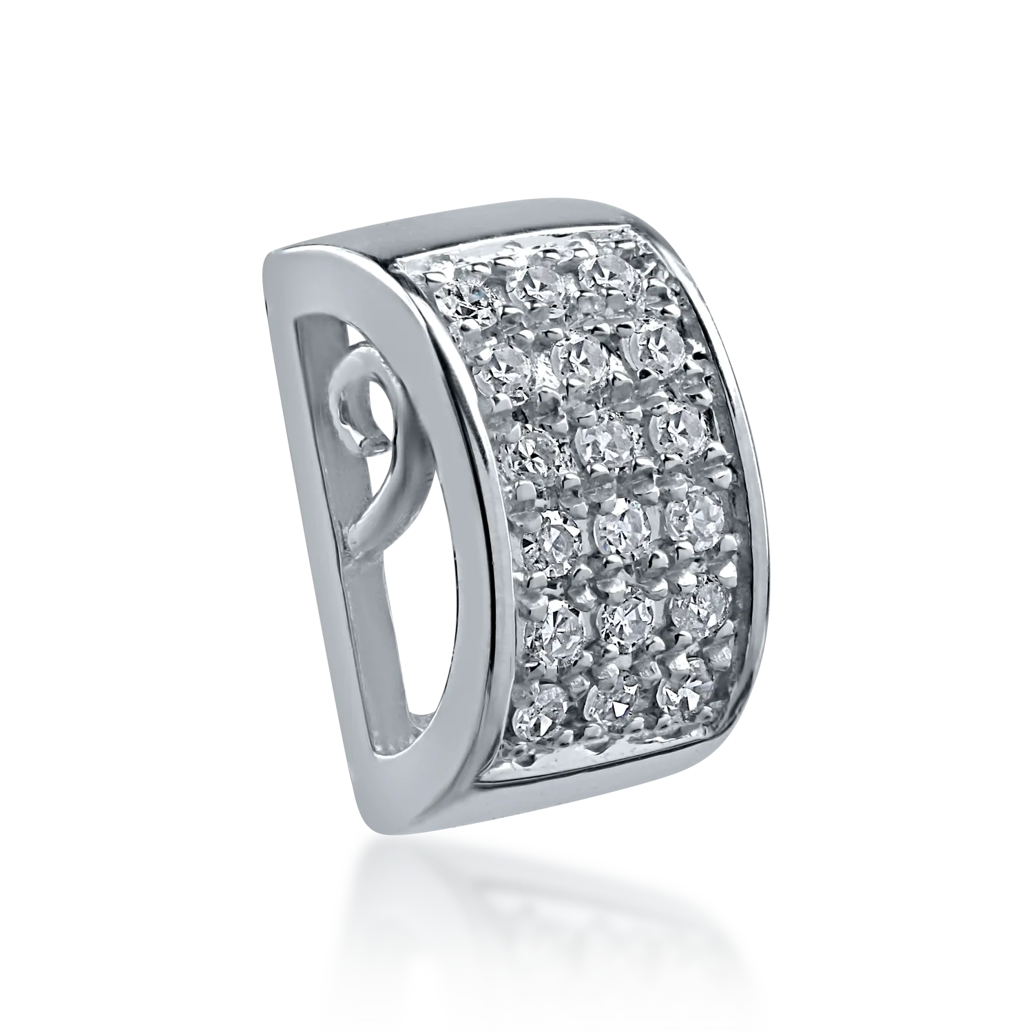 White gold pendant with 0.066ct diamonds