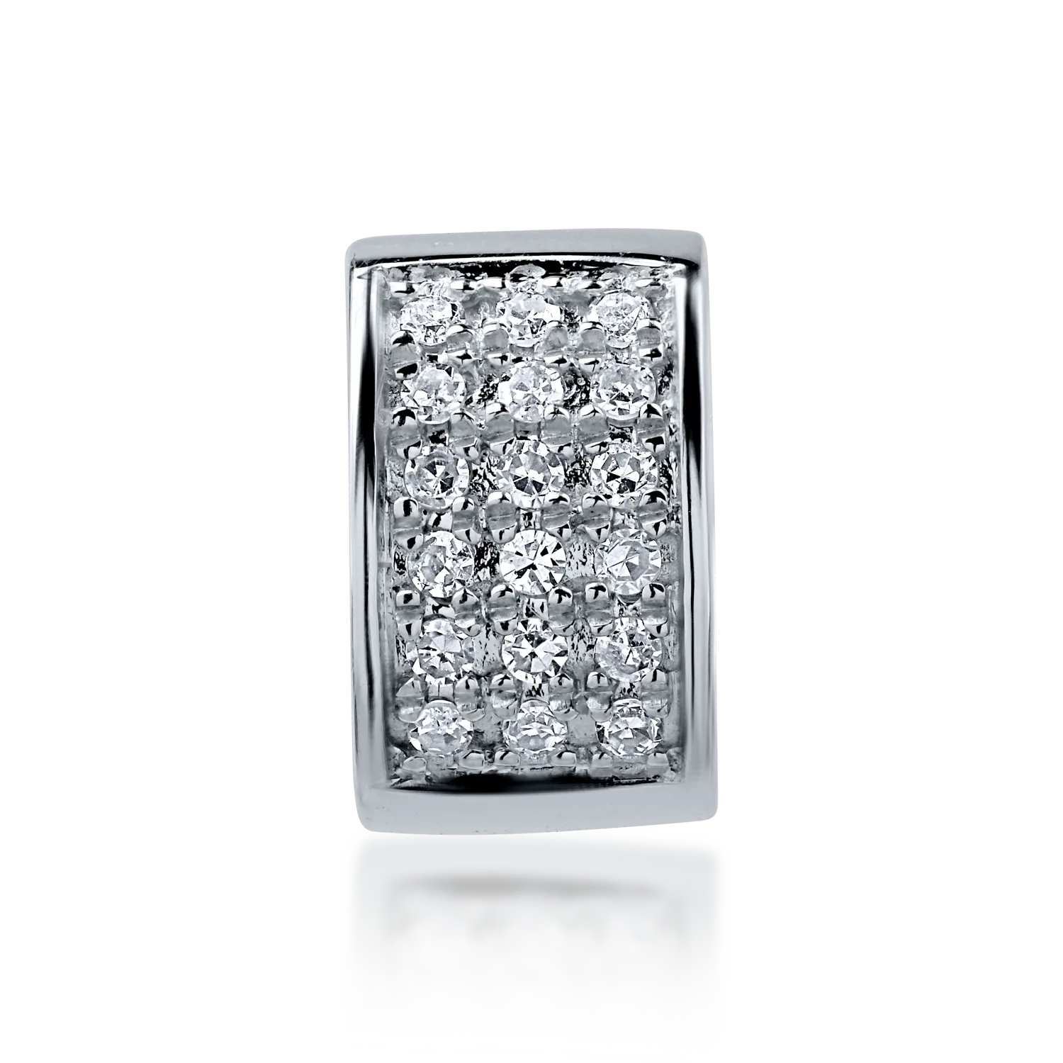 Pandantiv din aur alb cu diamante de 0.066ct-165973