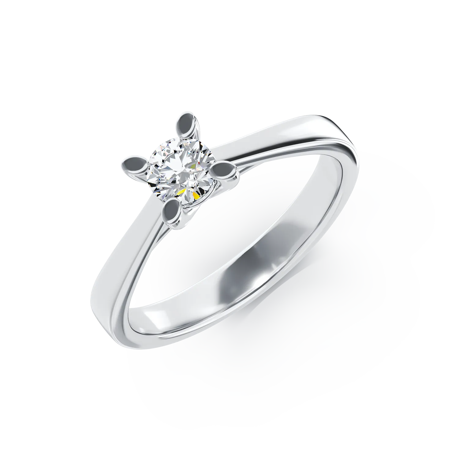 Fehérarany eljegyzési gyűrű 0.3ct pasziánsz gyémánttal
