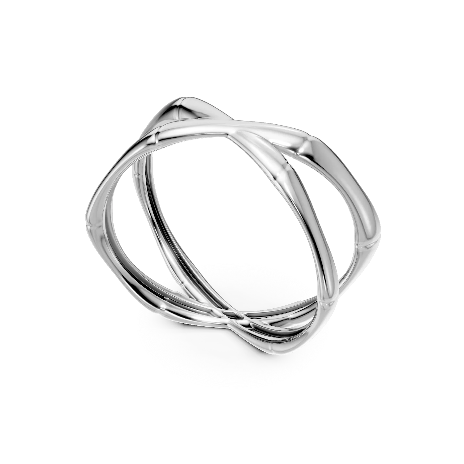 White gold minimalist ring
