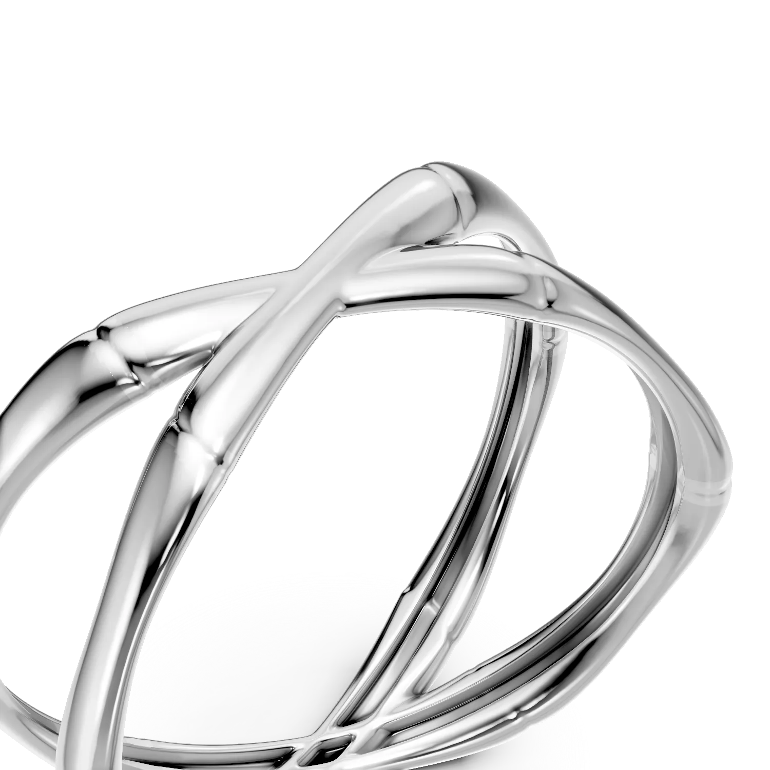 White gold minimalist ring