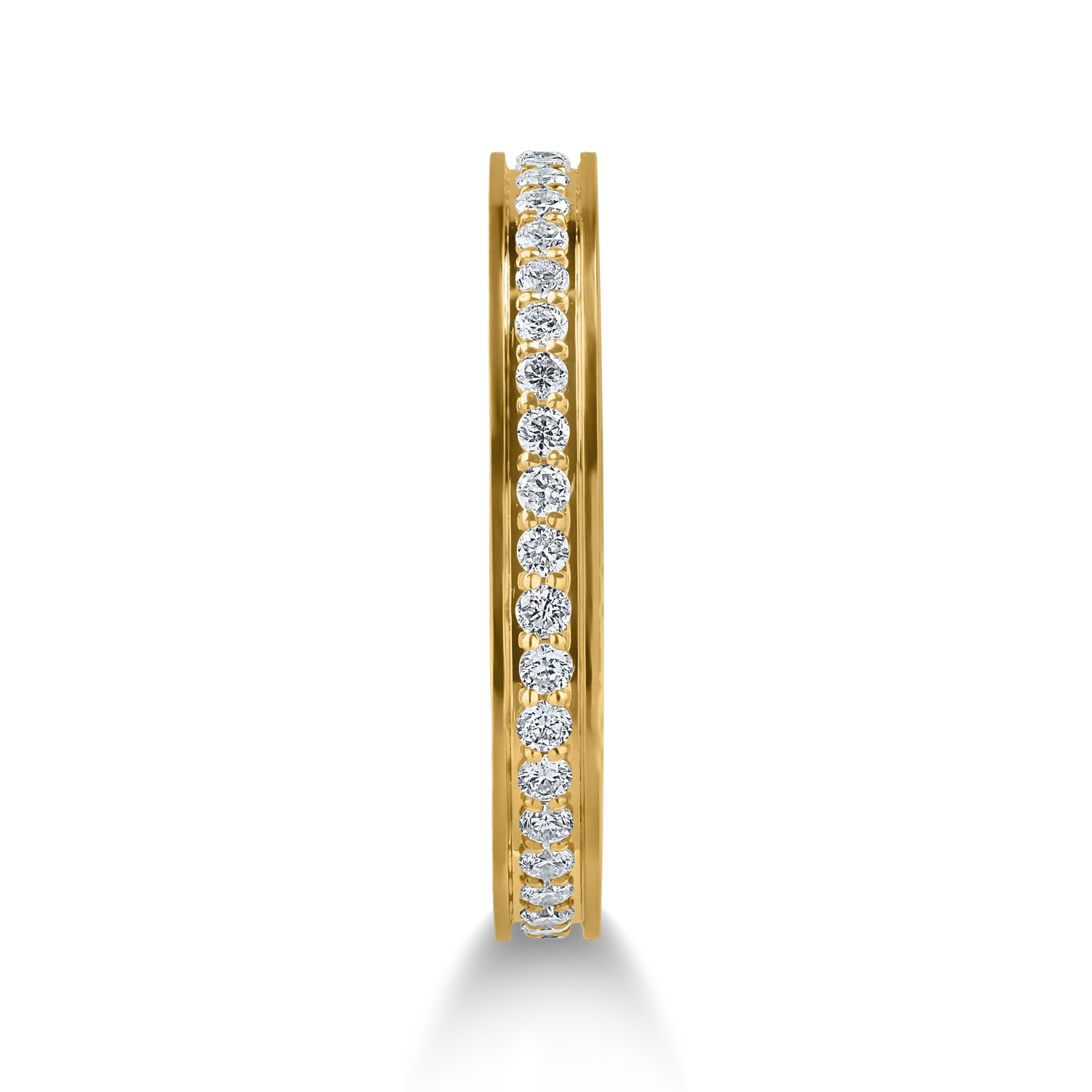 Inel eternity din aur galben cu diamante de 0.32ct