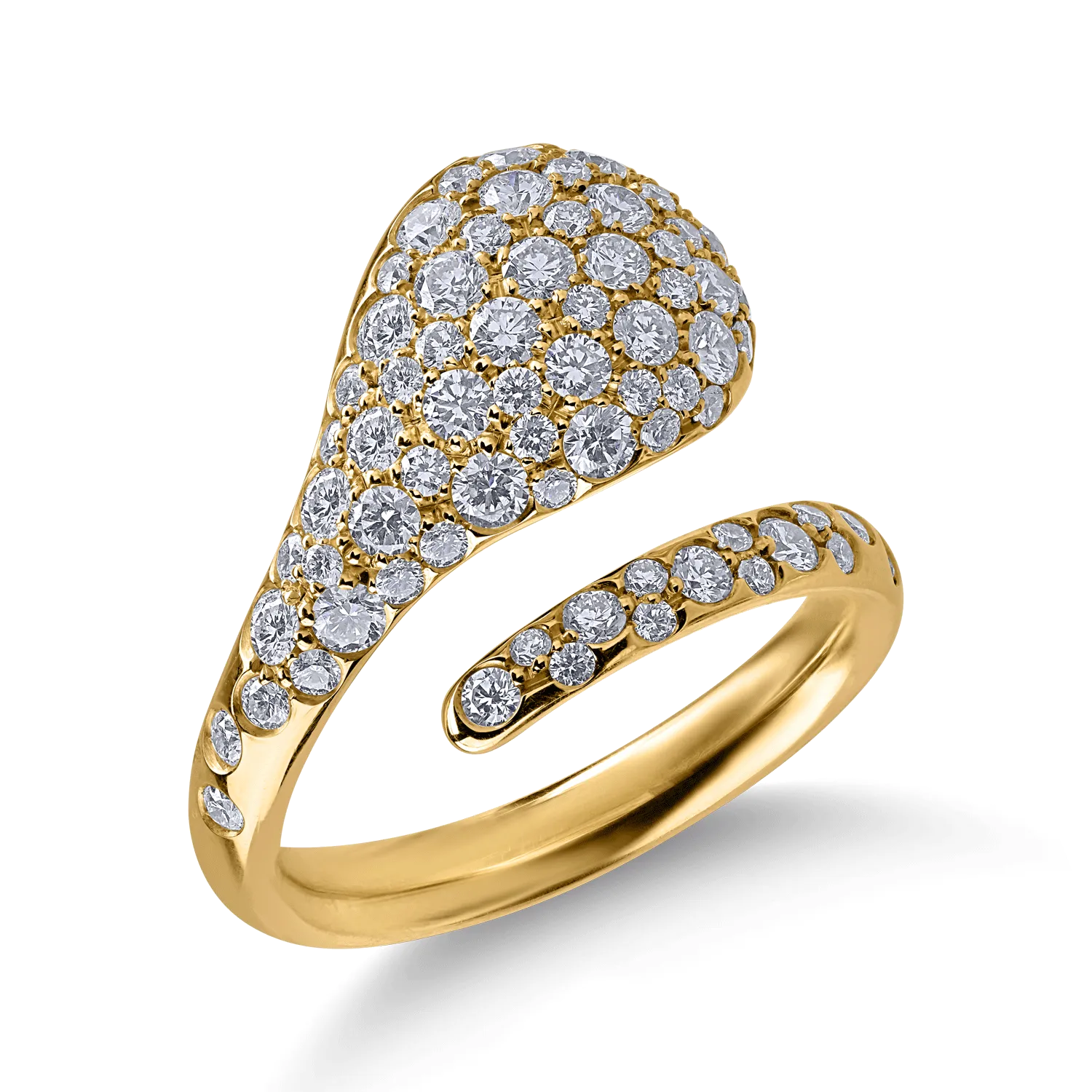 Teilor Inel din aur galben cu diamante de 1.4ct