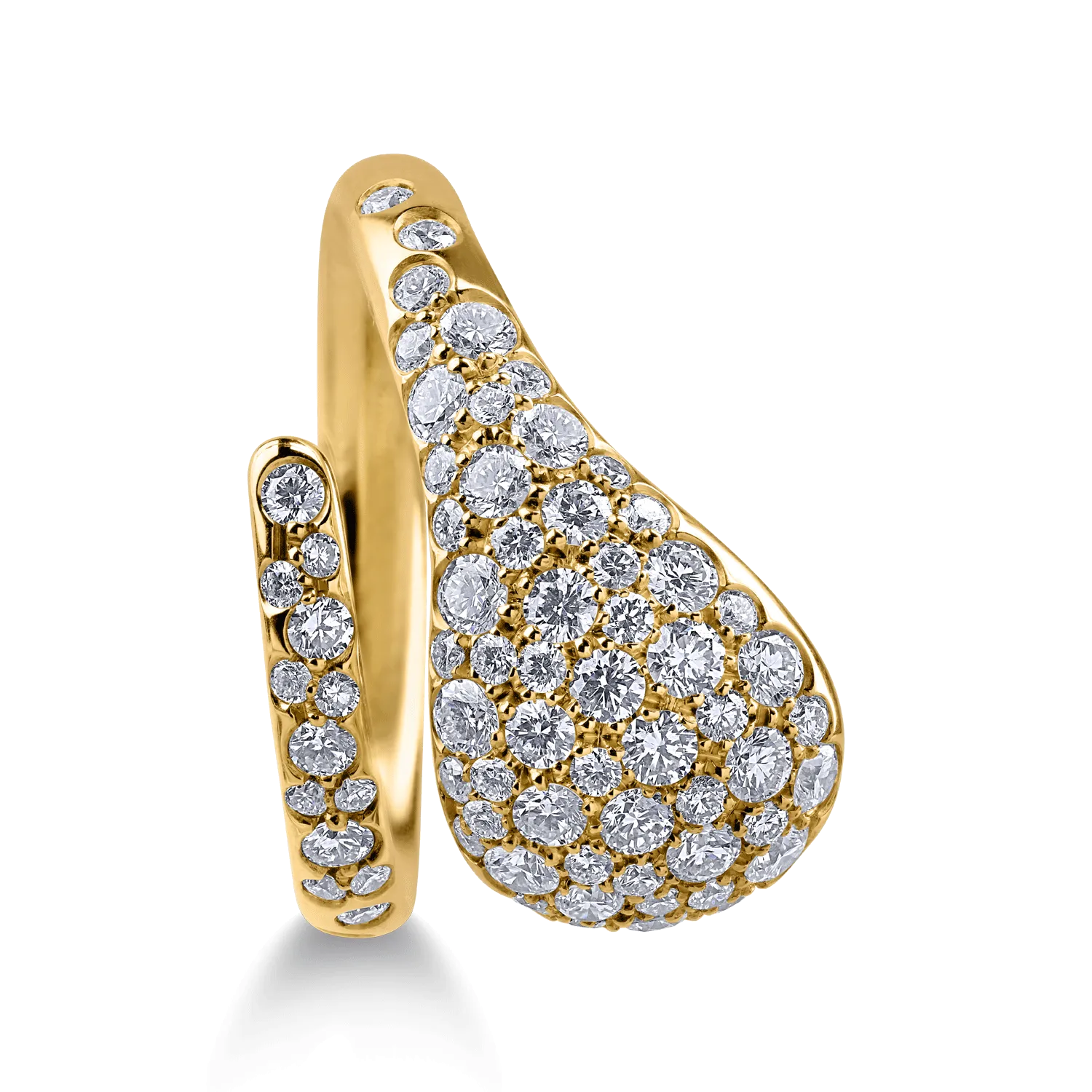 Inel din aur galben cu diamante de 1.4ct