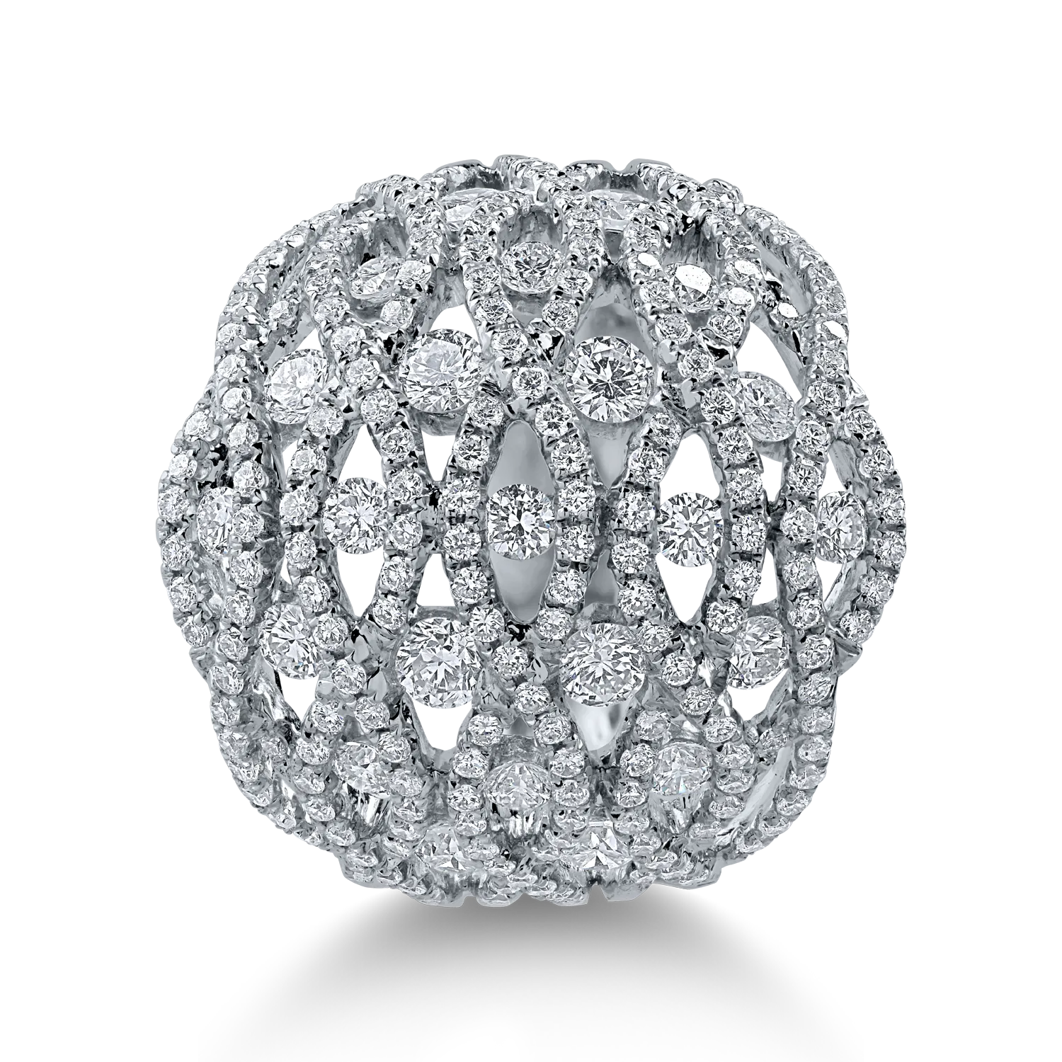 Fehérarany gyűrű 2.5ct gyémántokkal
