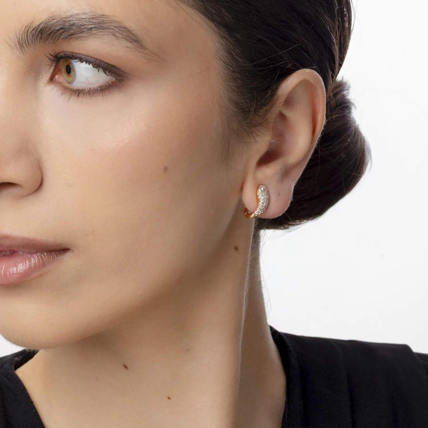 Rose gold earrings with 0.92ct diamonds