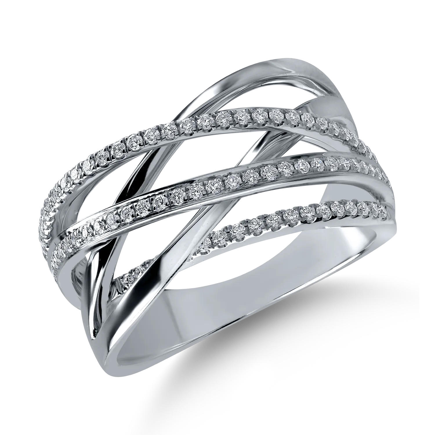 White gold ring with 0.35ct diamonds