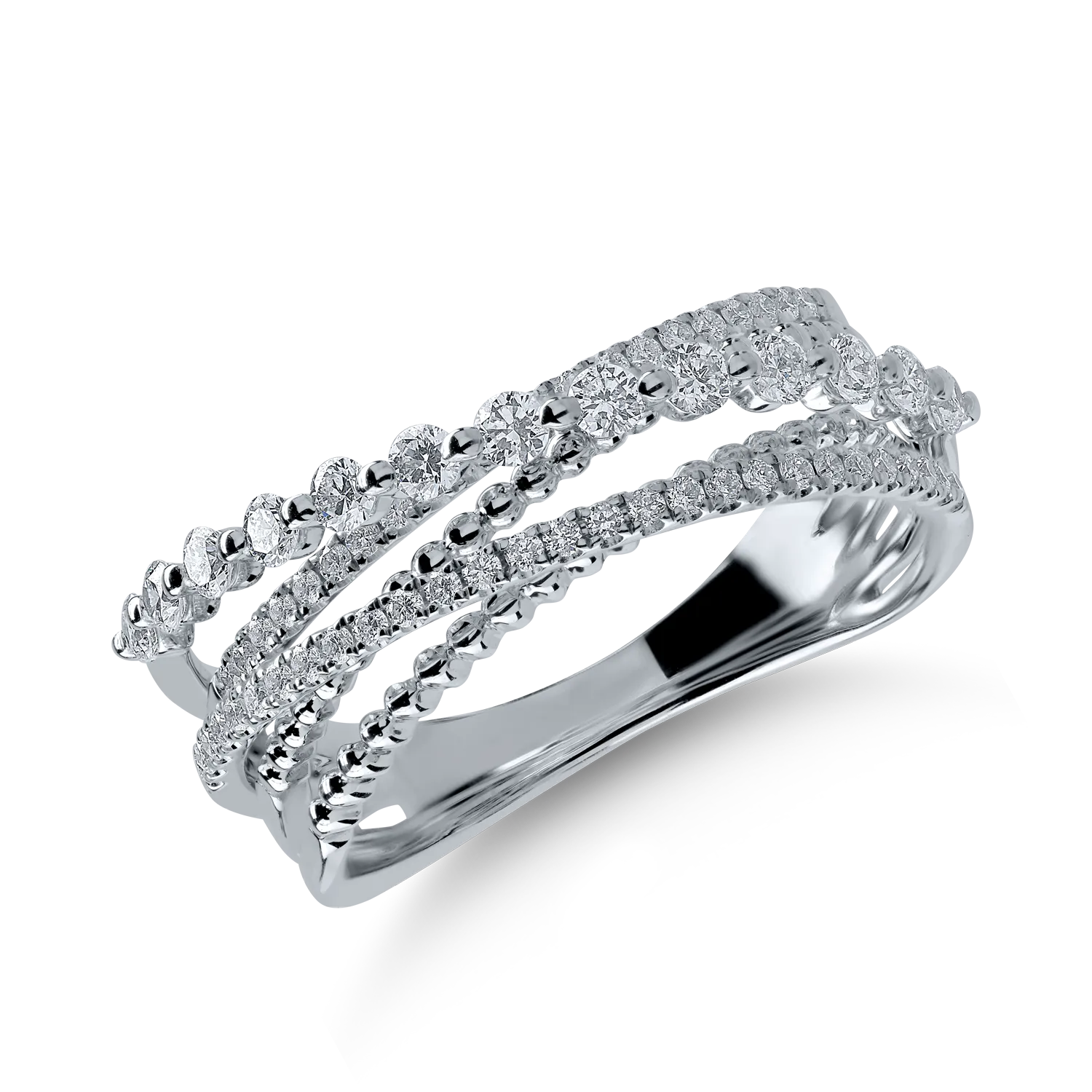 White gold ring with 0.62ct diamonds