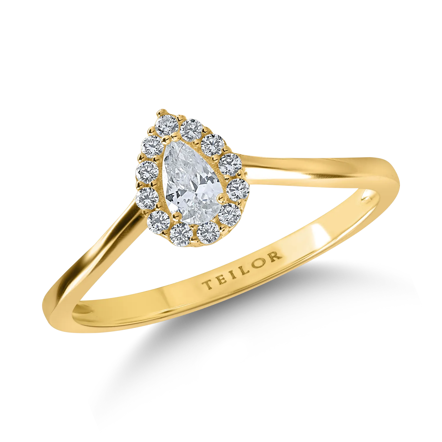 Yellow gold ring