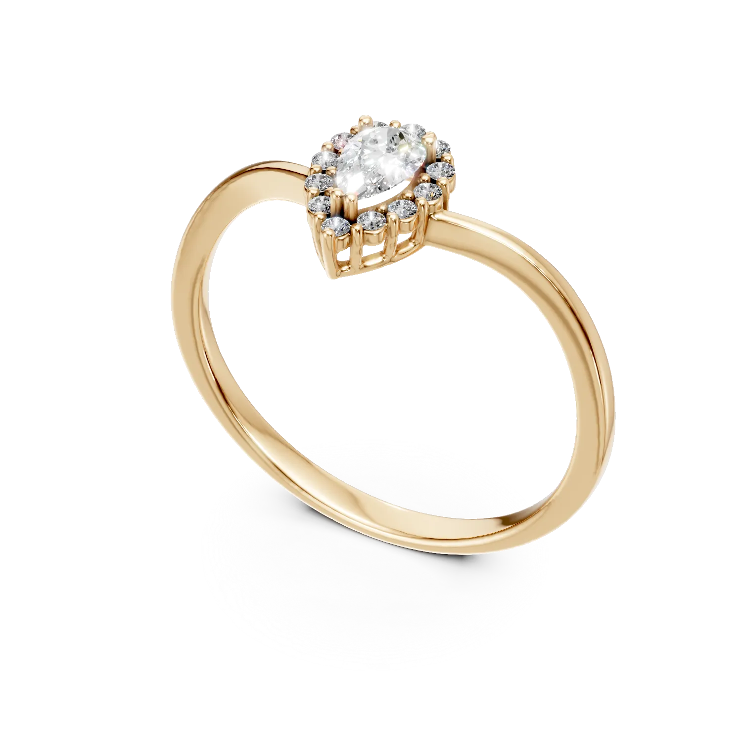 Yellow gold ring
