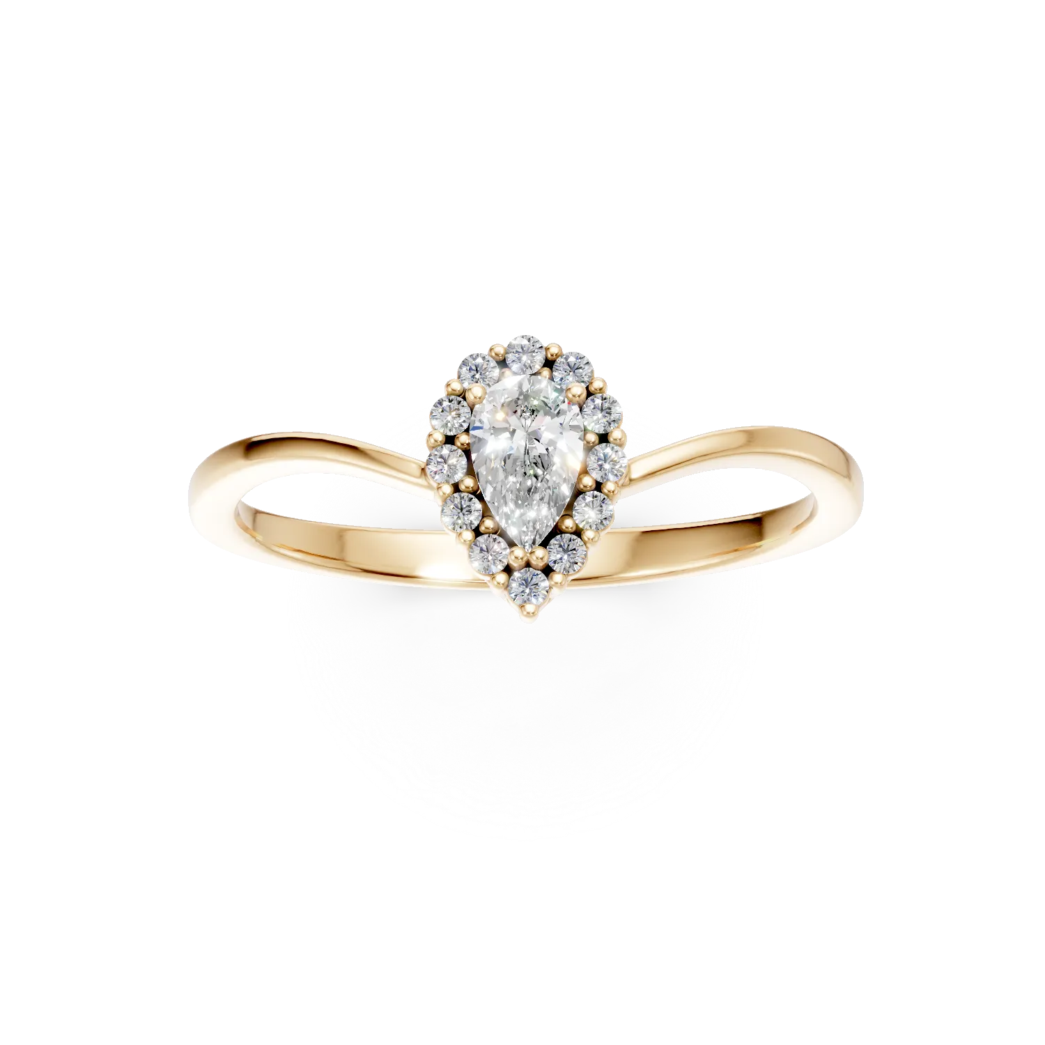 Yellow gold ring