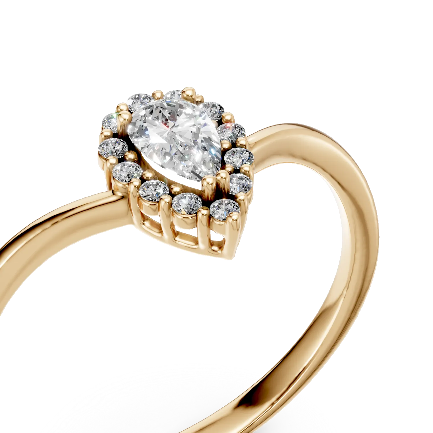 Yellow gold ring