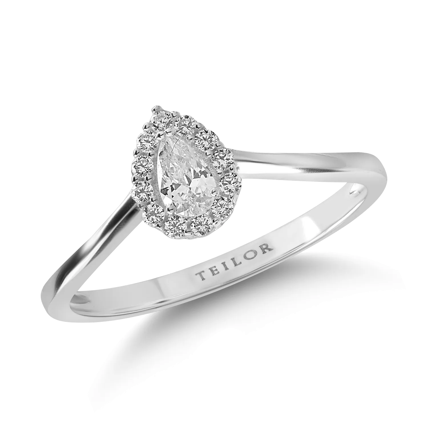 White gold ring