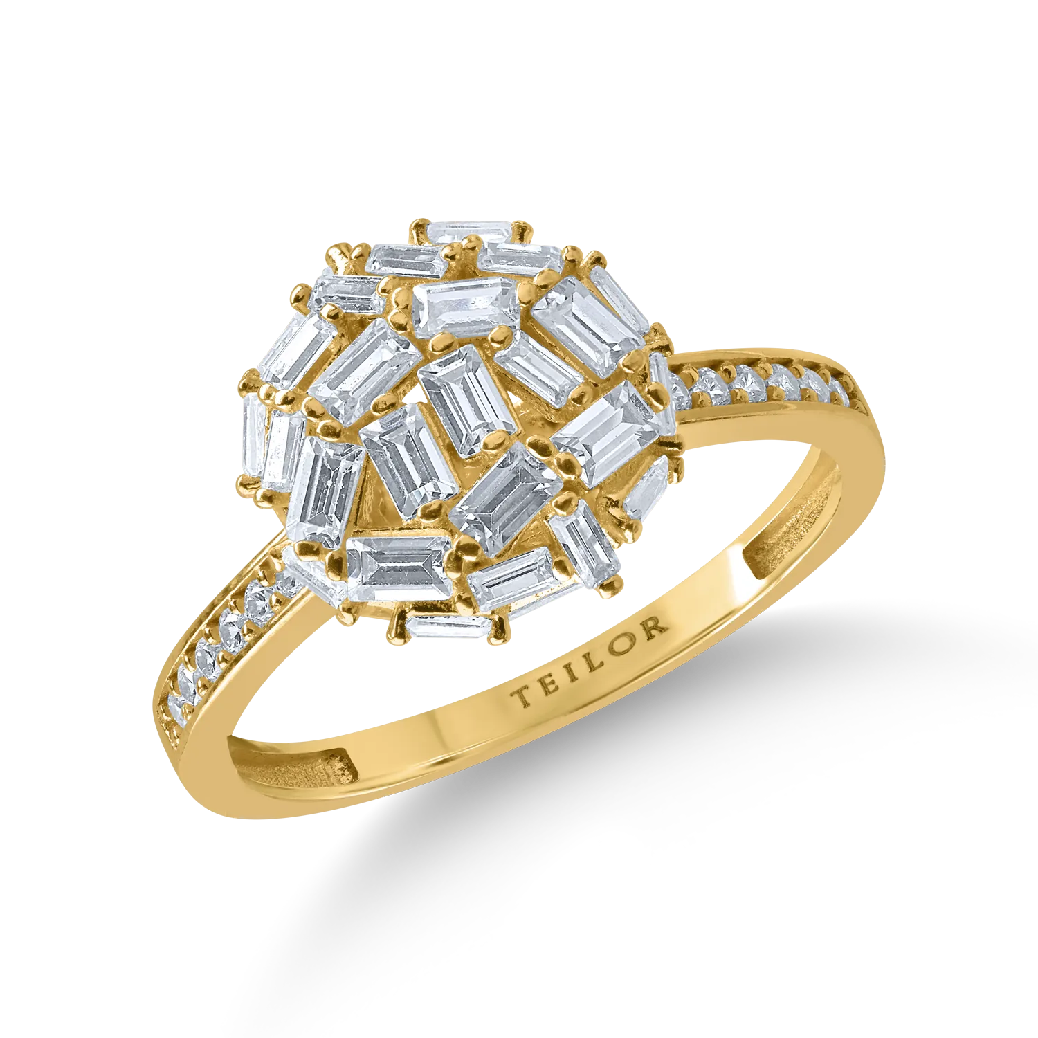 Yellow gold ring