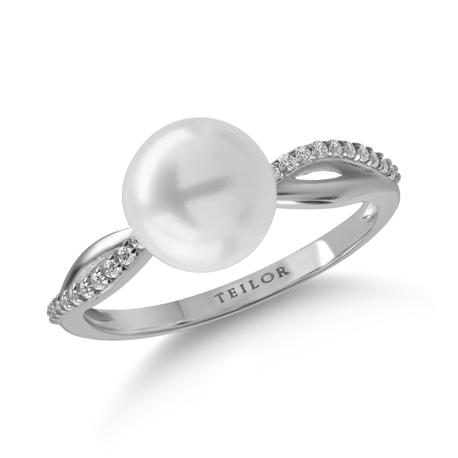 White gold ring