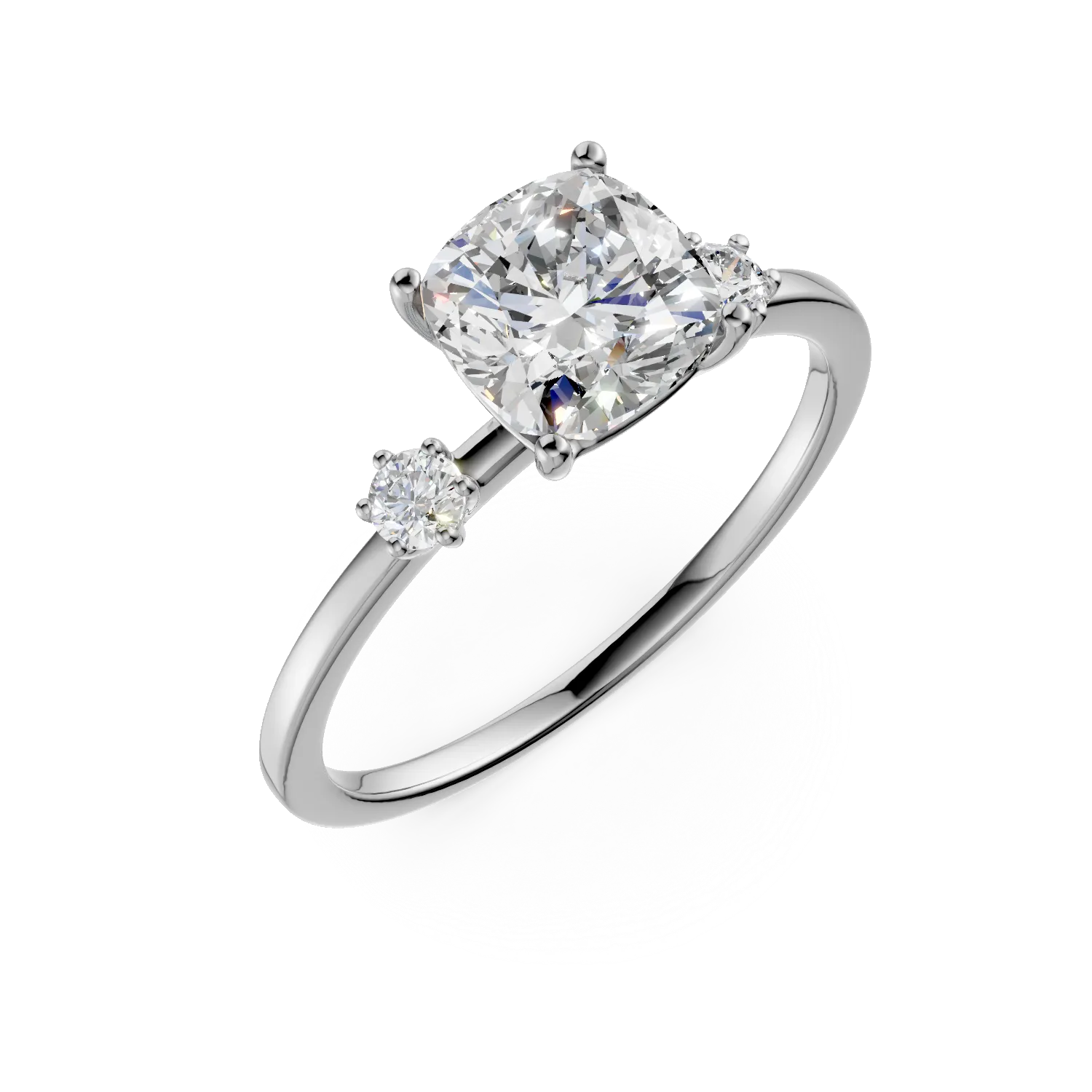 White gold engagement ring