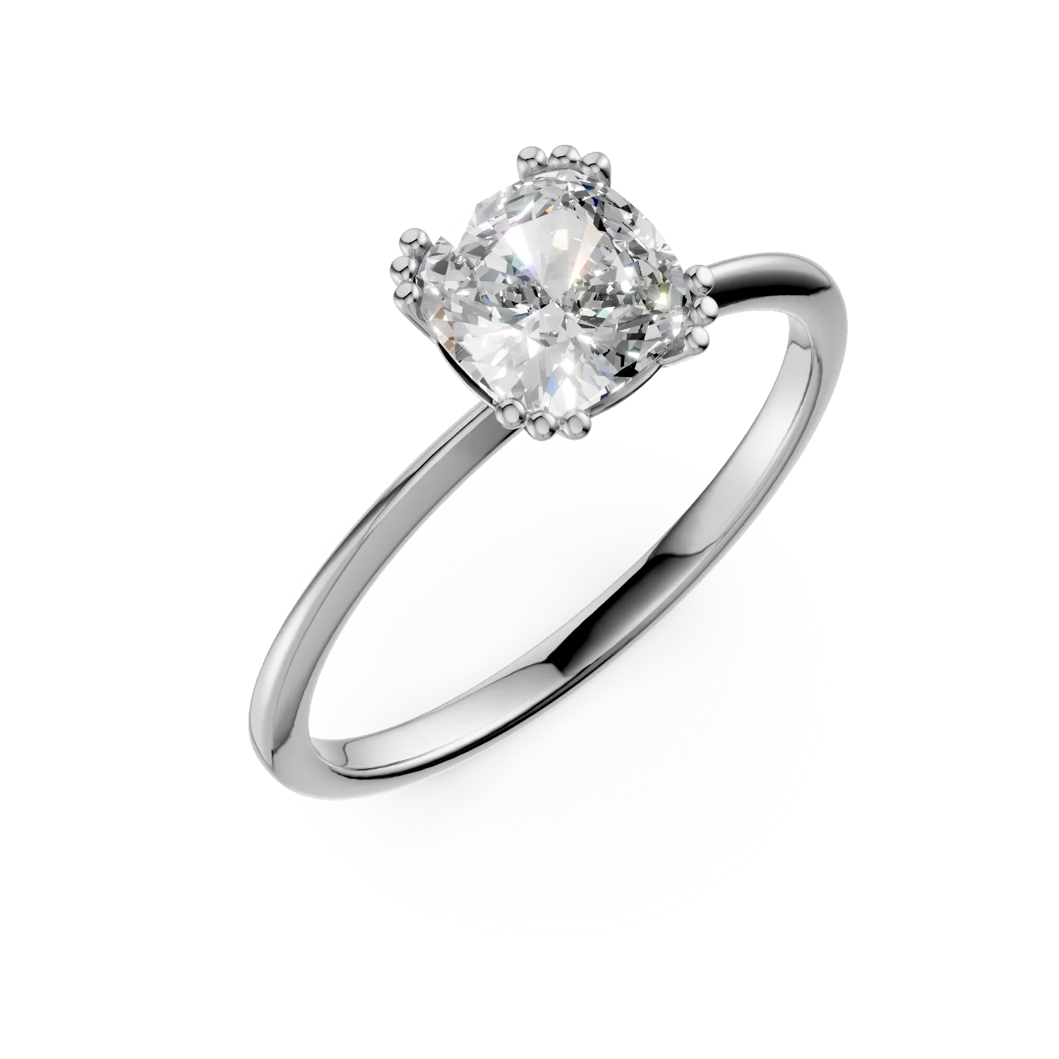 White gold engagement ring