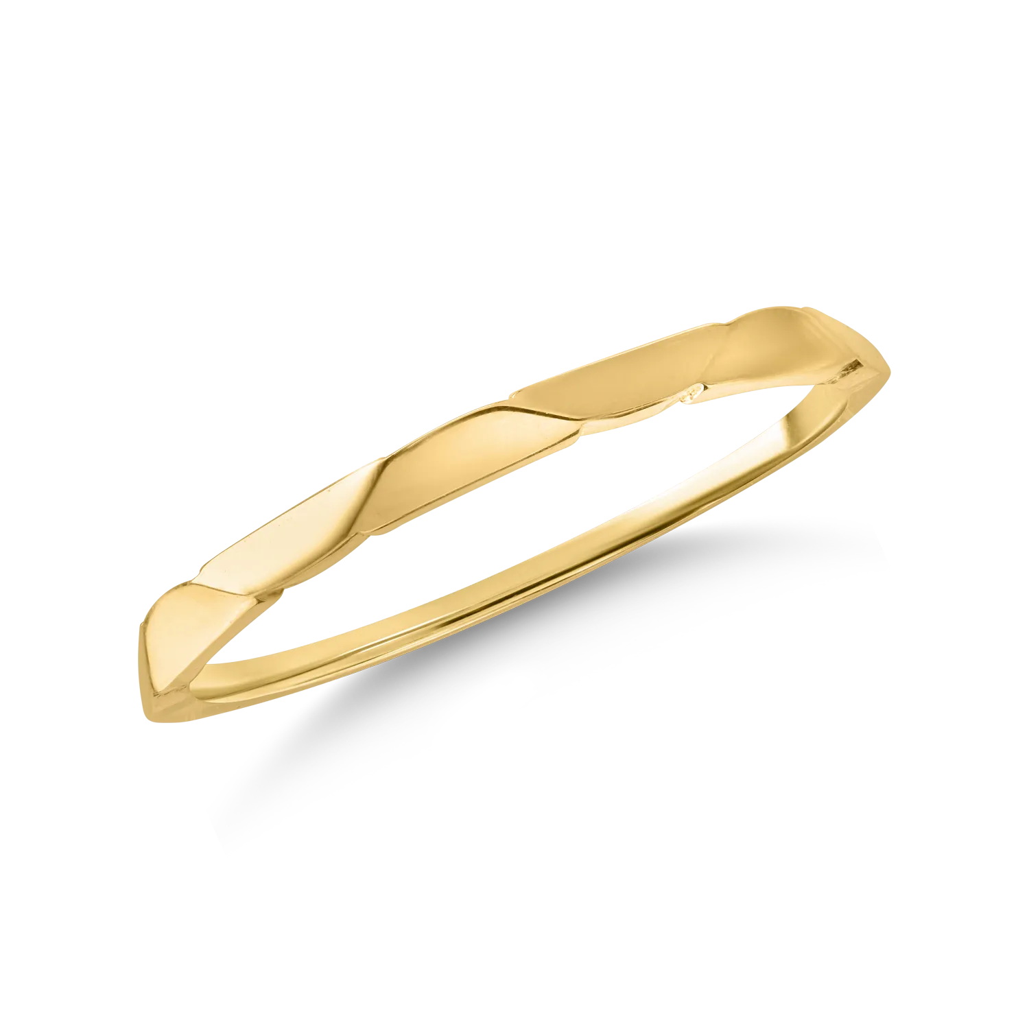 Yellow gold minimalist ring