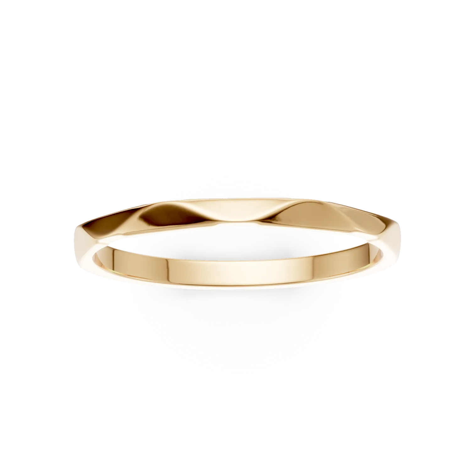 Inel minimalist din aur galben