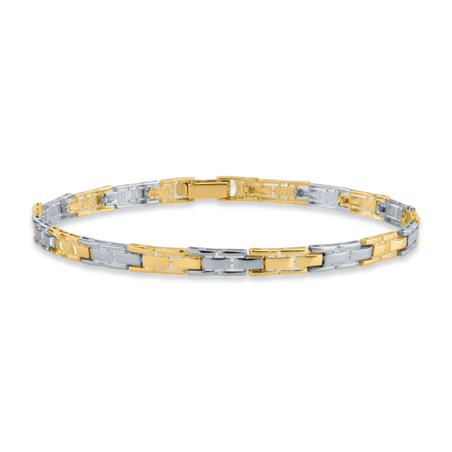White-yellow gold bracelet
