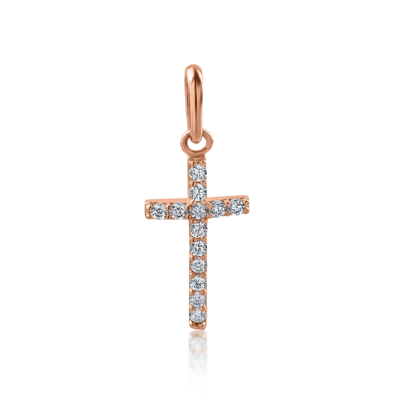 Rose gold cross pendant