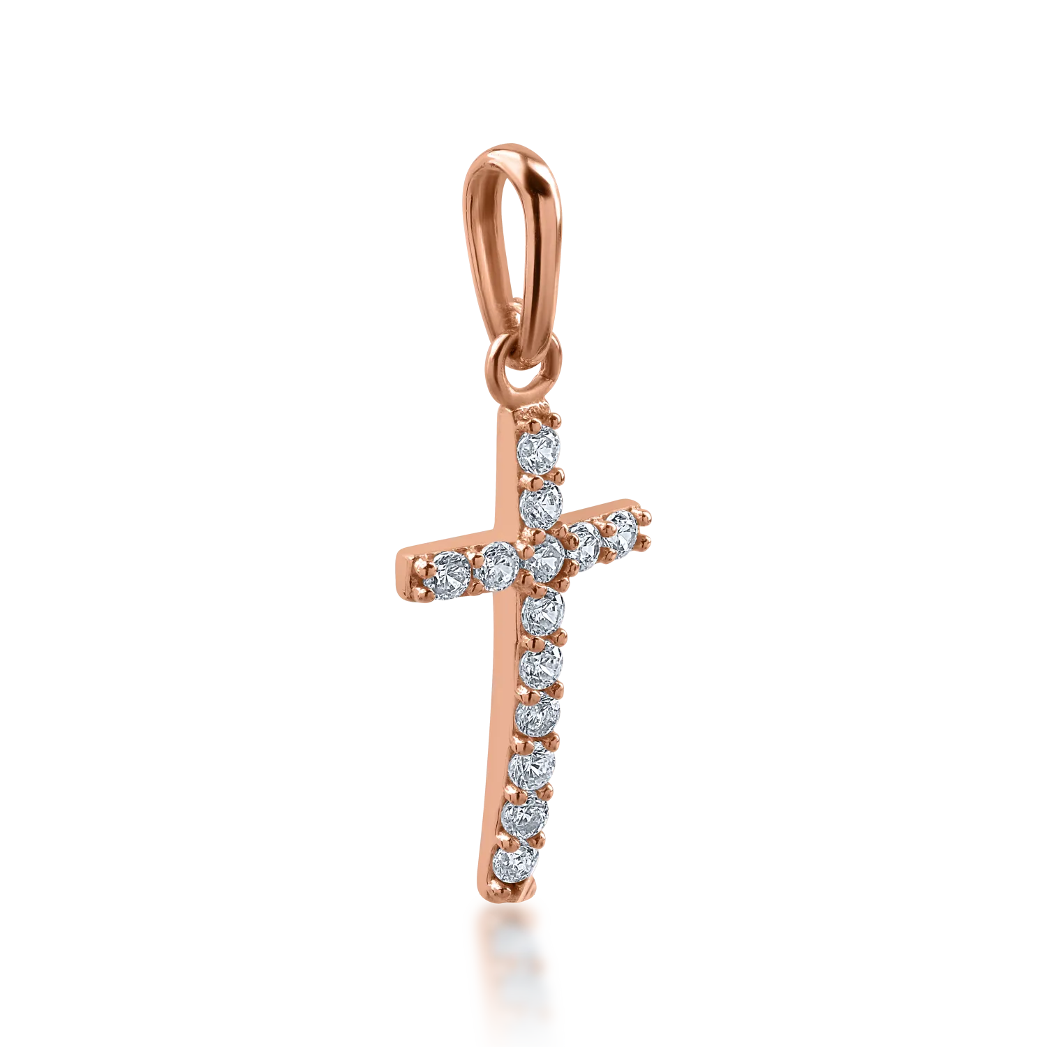 Rose gold cross pendant