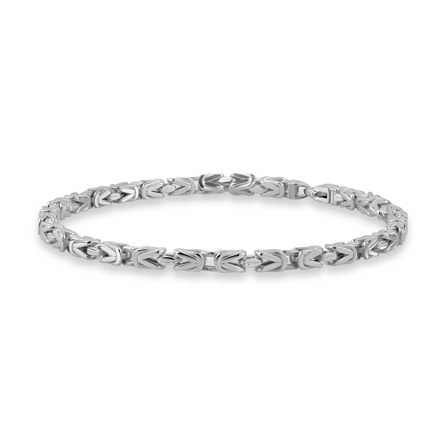 White gold men's bracelet