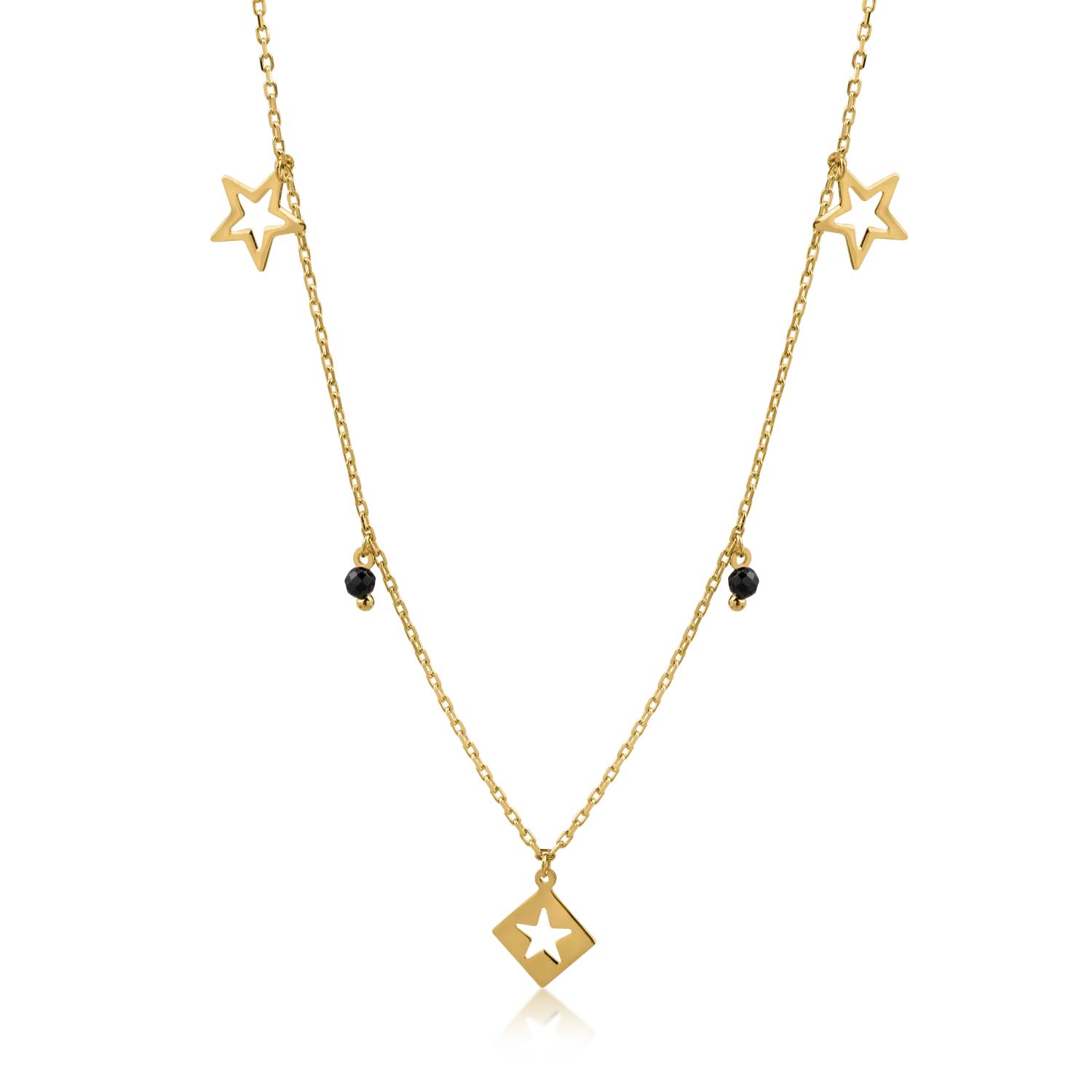 Yellow gold charms chain
