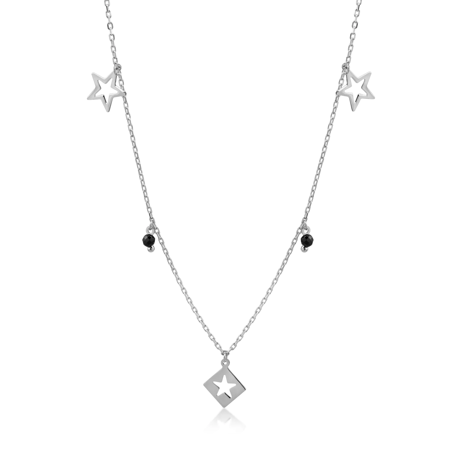 White gold charms chain