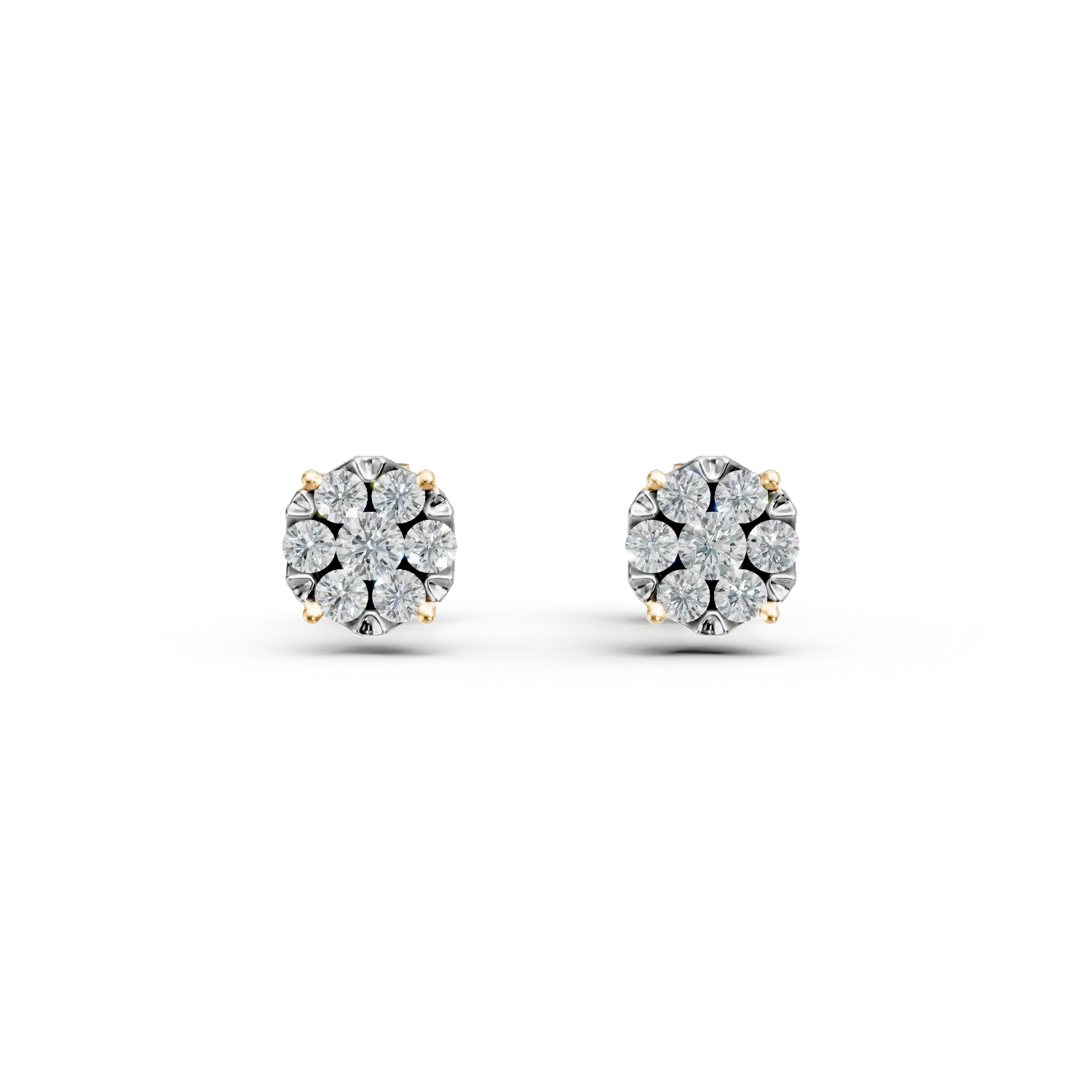 Cercei din aur galben cu diamante de 0.2ct-169819