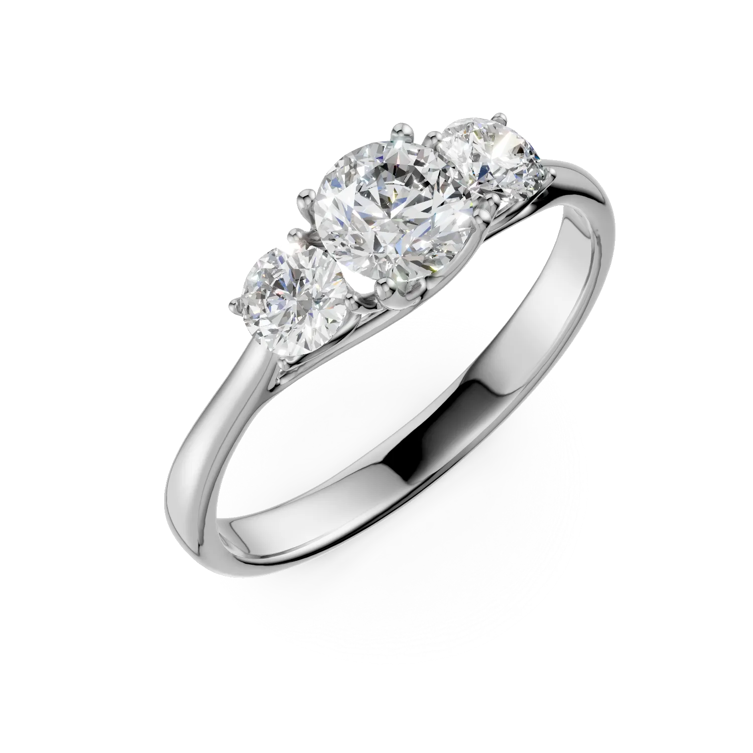 Pierścionek Cathy z białego złota z diamentami hodowanymi w laboratorium o masie 2.1ct-170195