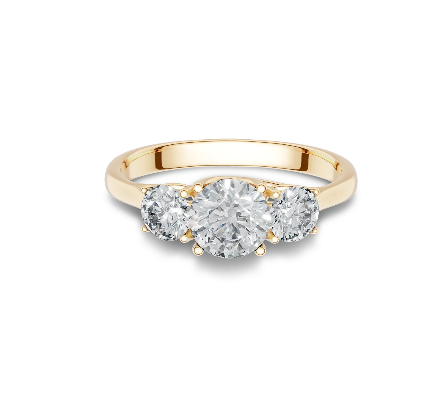 Yellow gold Cathy ring with 2.08ct lab grown diamonds