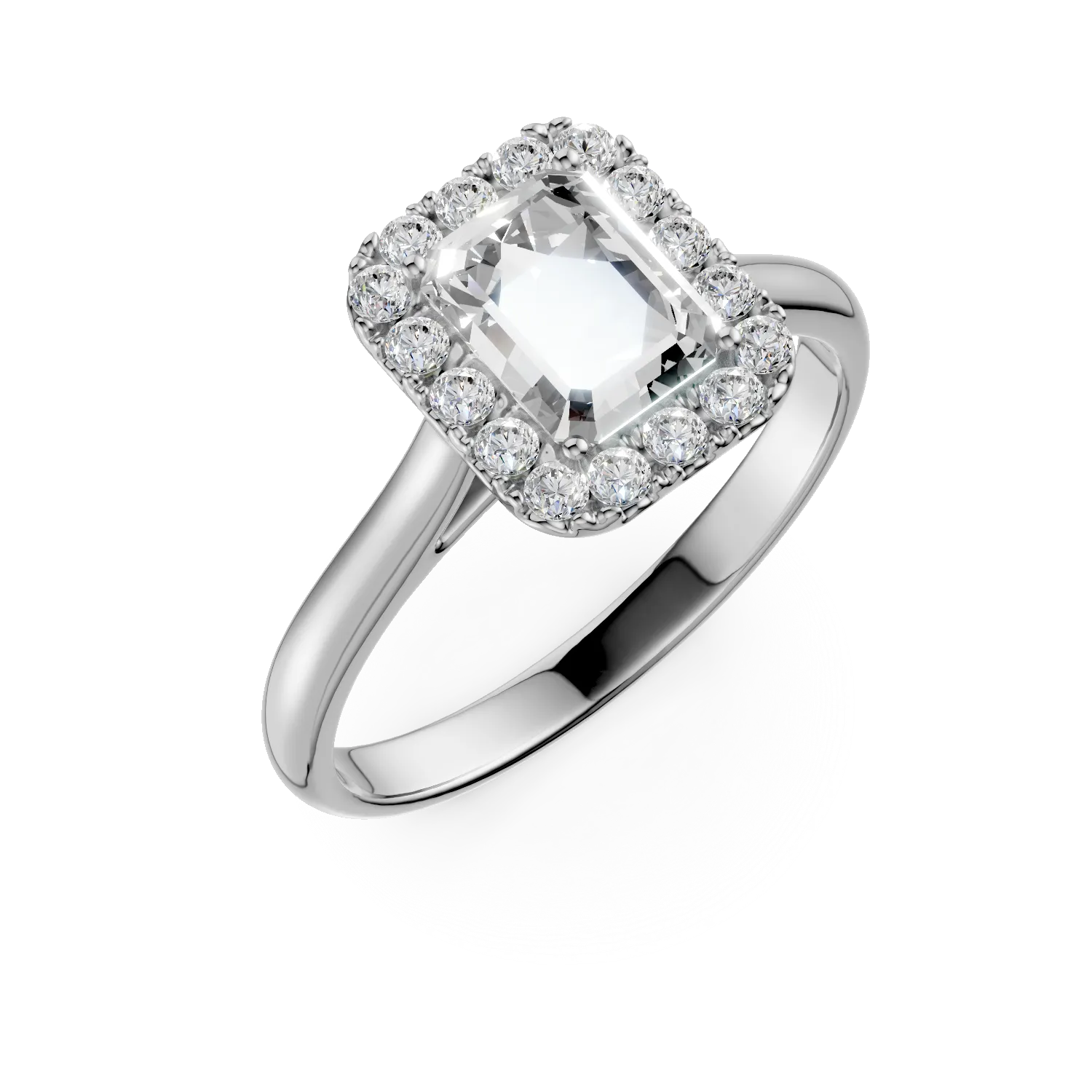 Pierścionek Colette z białego złota z 1.3ct diamentami hodowanymi w laboratorium-170206