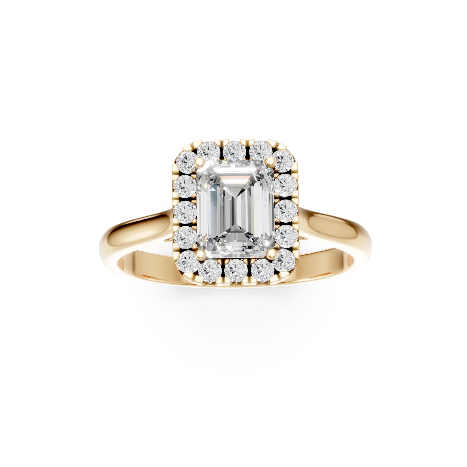 Yellow gold Colette ring with 1.2ct lab grown diamonds