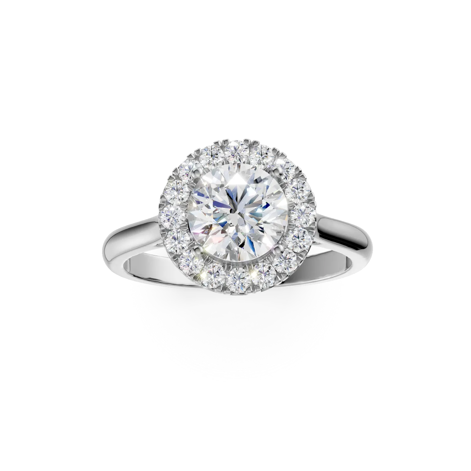 Pierścionek Celeste z białego złota z diamentami hodowanymi w laboratorium o masie 1.27ct