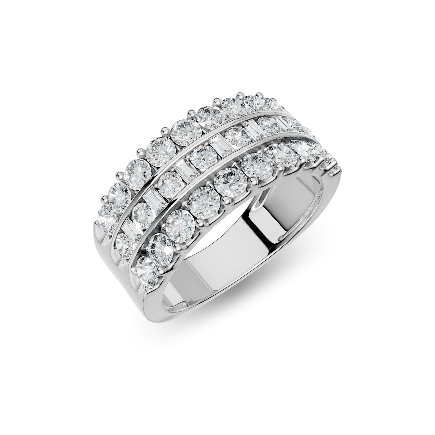 White gold Bouquet ring with 1.4ct lab grown diamonds