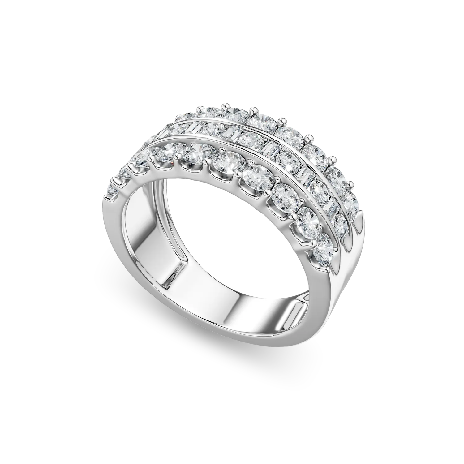 White gold Bouquet ring with 1.4ct lab grown diamonds