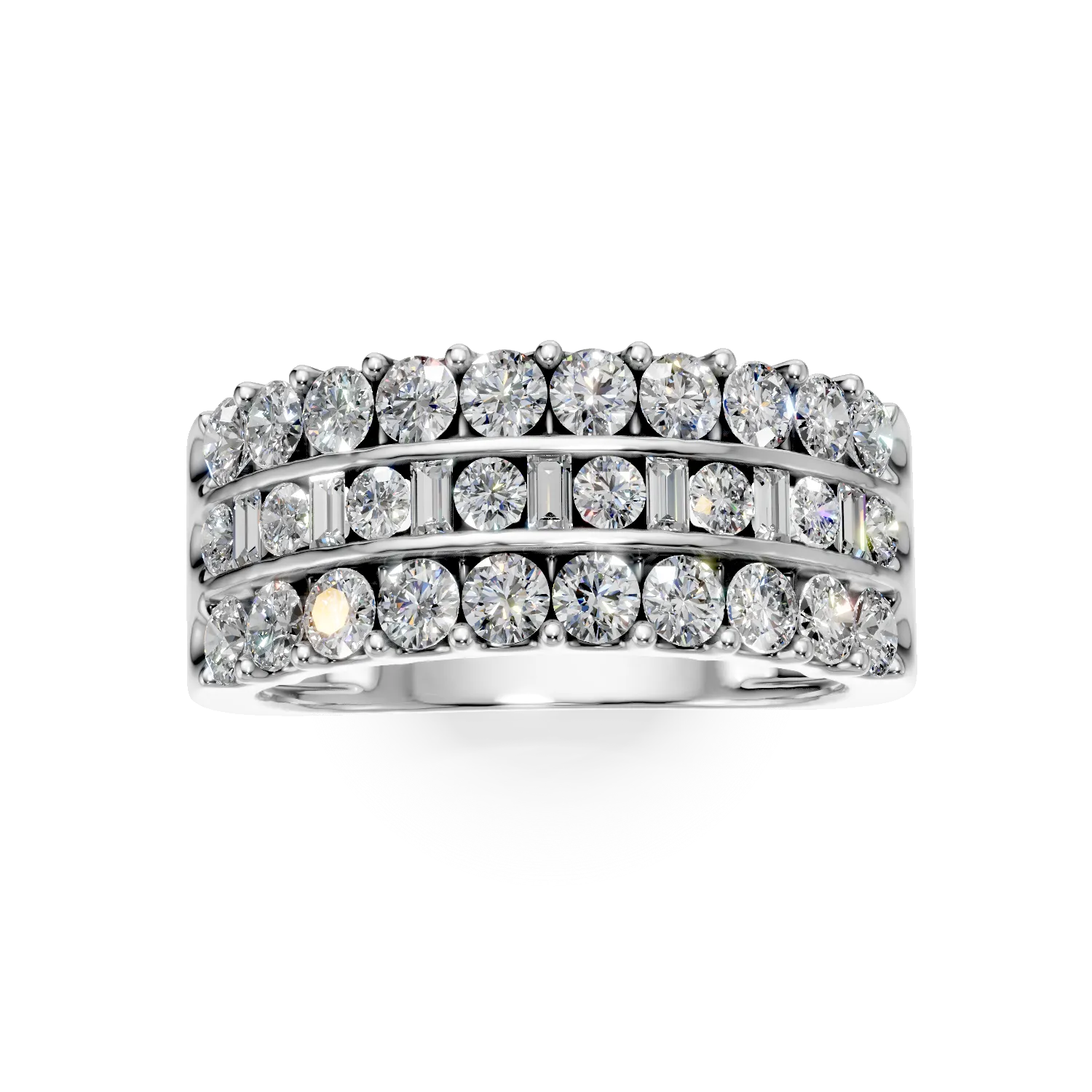 Pierścionek Bukiet z białego złota z 1.4ct diamentami hodowanymi w laboratorium