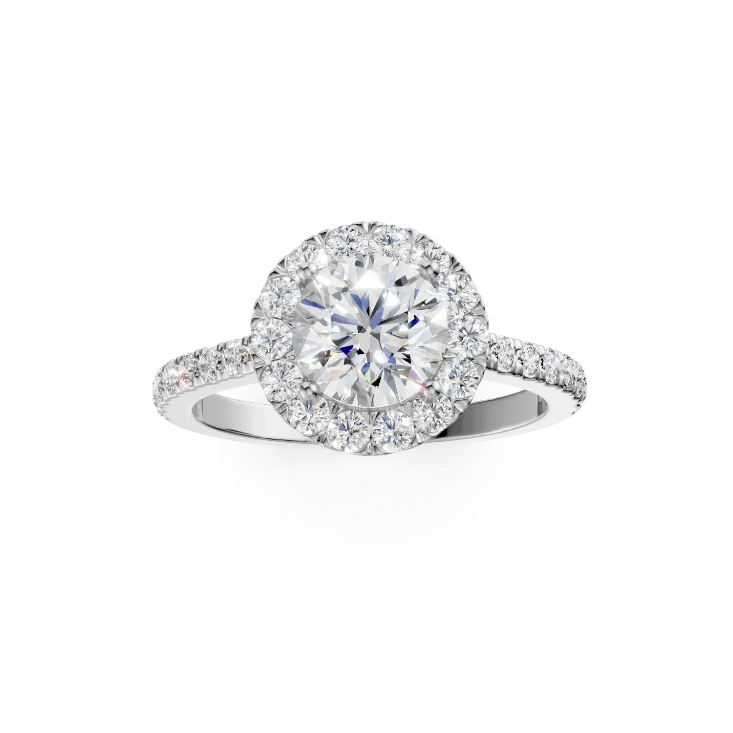 Fehérarany Charm gyűrű 1.48ct laborban termesztett gyémántokkal