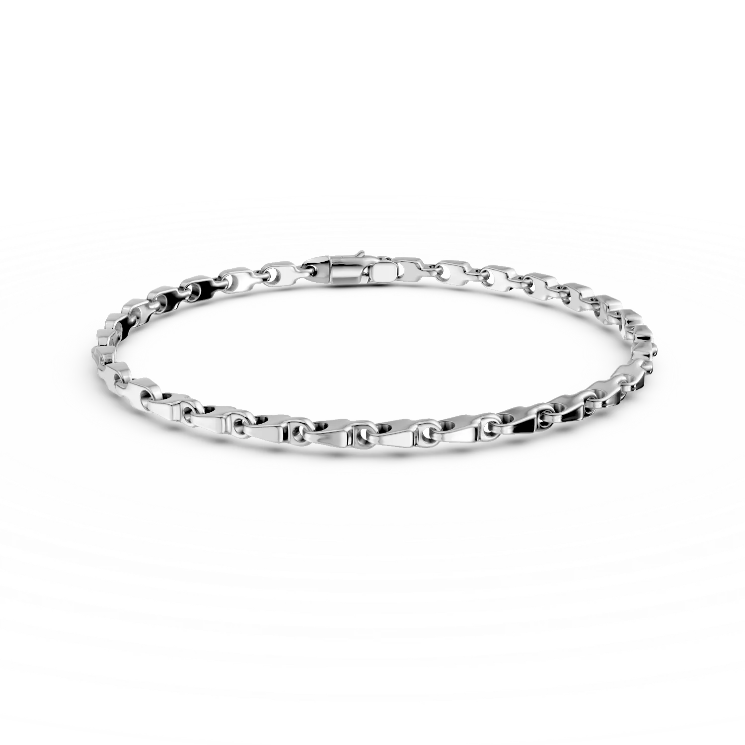 Minimalistyczna bransoletka z białego złota-170467