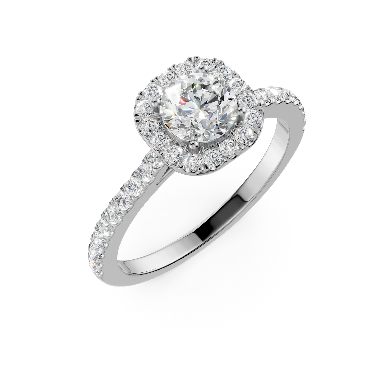 White gold Serenity ring with 0.83ct lab grown diamonds