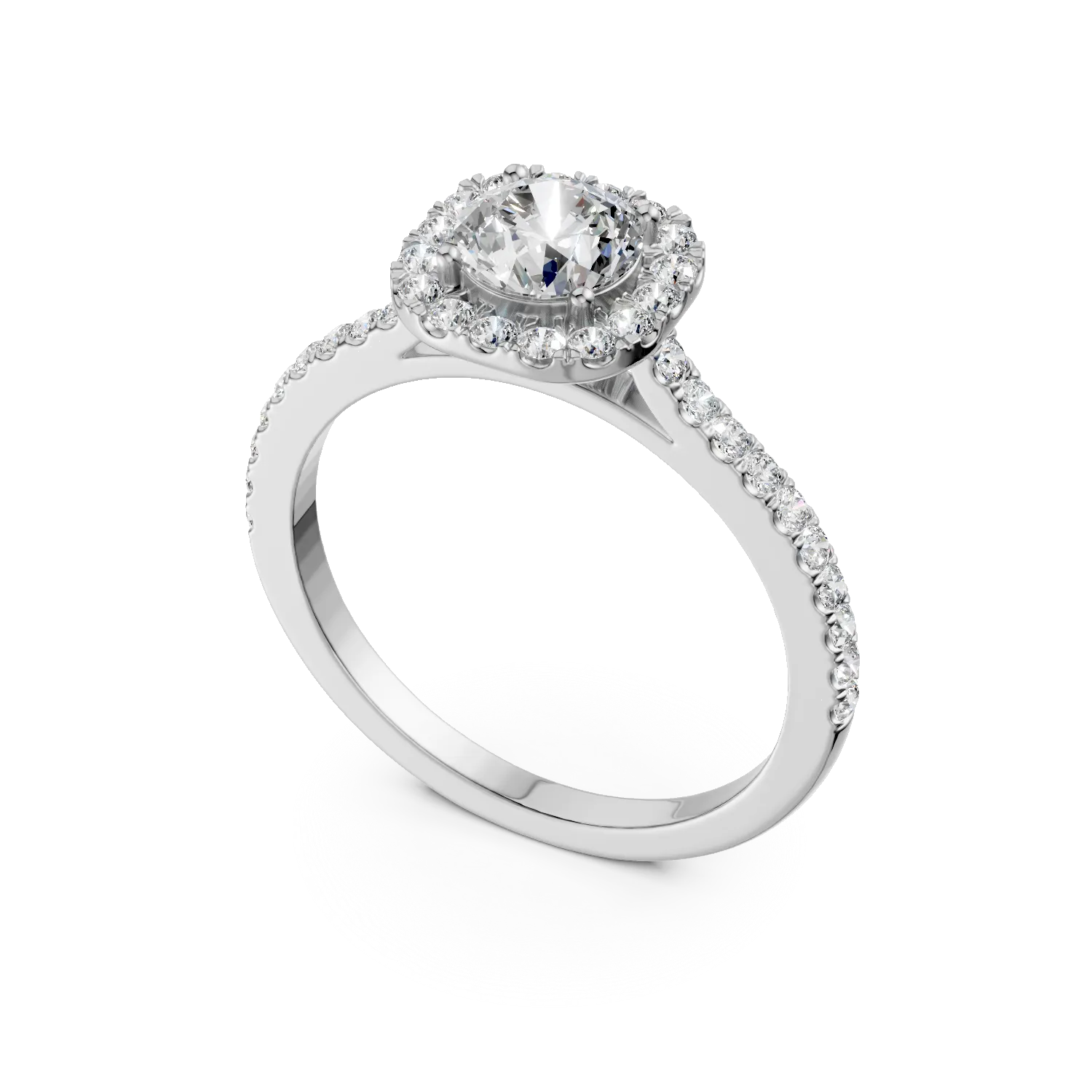 White gold Serenity ring with 0.86ct lab grown diamonds