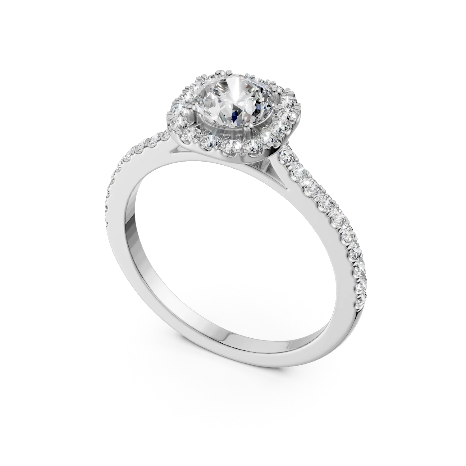 White gold Serenity ring with 0.83ct lab grown diamonds