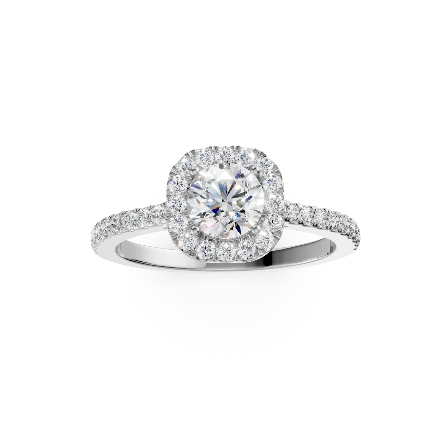 White gold Serenity ring with 0.86ct lab grown diamonds
