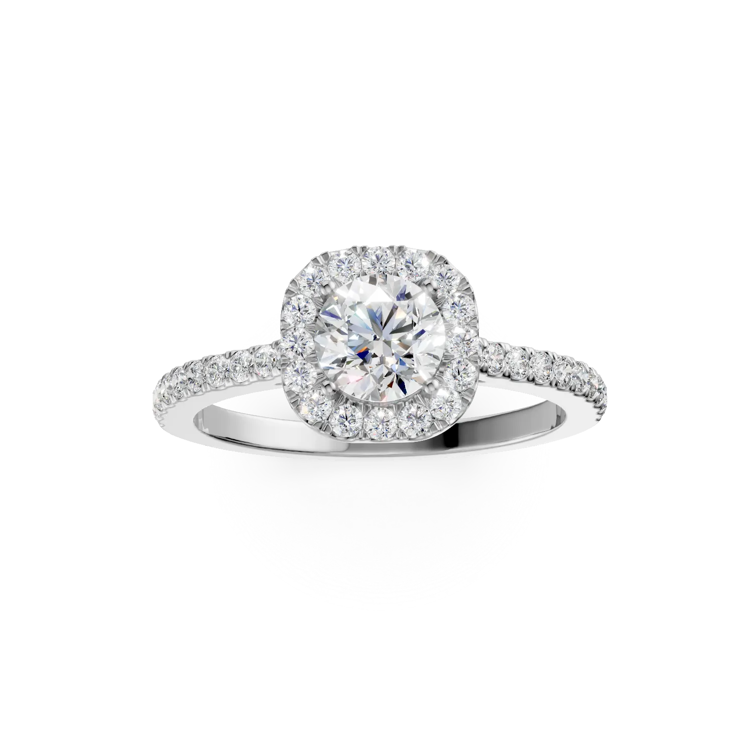 White gold Serenity ring with 0.83ct lab grown diamonds