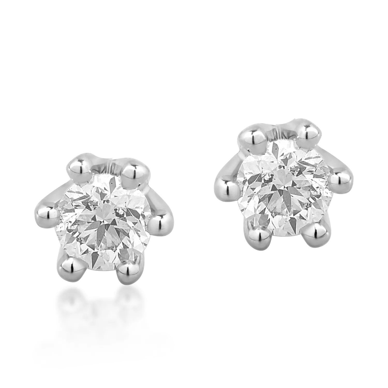 Cercei din aur alb cu diamante de 0.39ct-170600